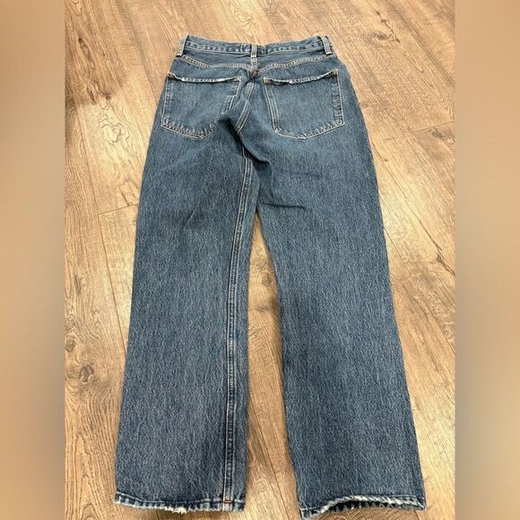 Agolde High Rise Blue Jeans - Picture 7 of 9